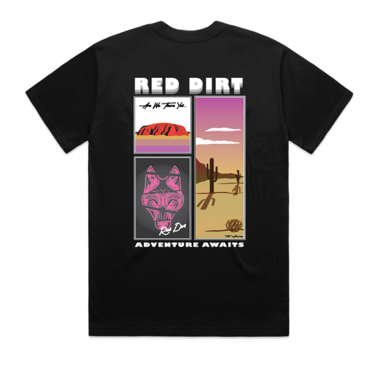ARE WE THERE YET - HEAVY TEE - BLACK