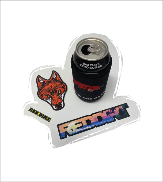 STUBBIE COOLER + STICKER COMBO