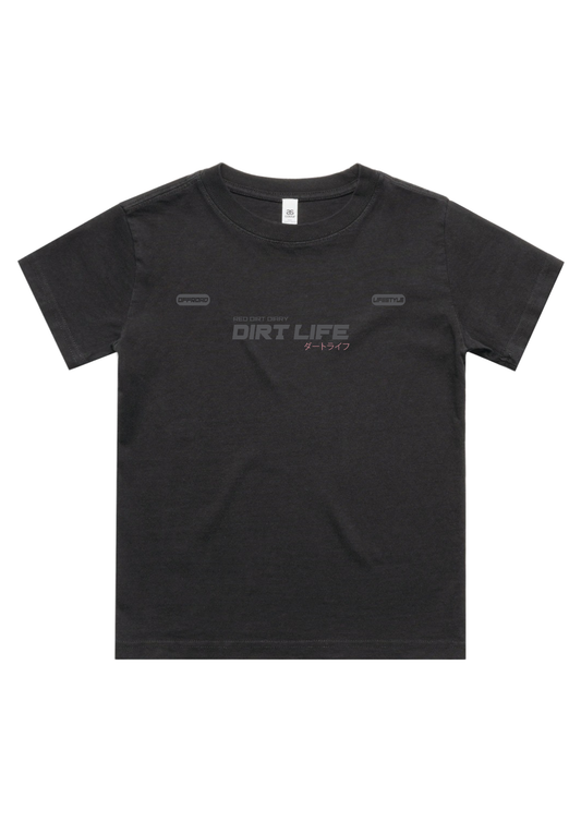DIRT LIFE TINY TEE - FADED BLACK